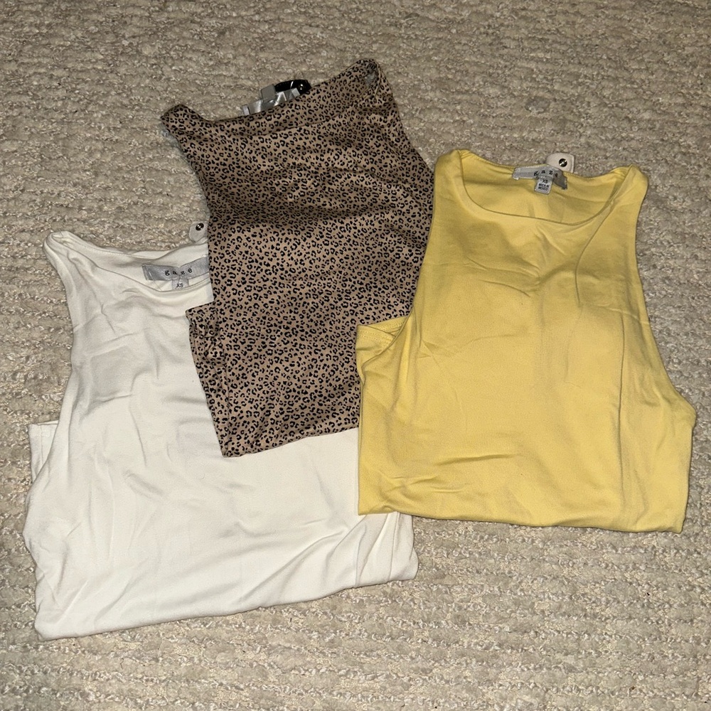 Gaze Women's Bodysuits - White, Leopard, Yellow